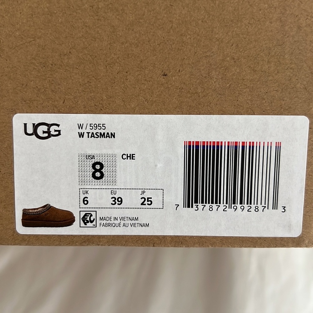 BNWT! UGG Tasman Slipper in chestnut - Womens sizes 8,9 and 10 - Picture 7 of 8